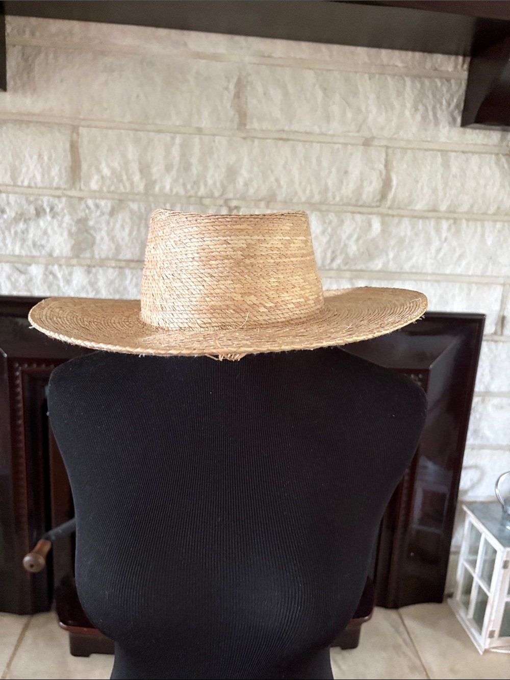 Straw Wide-Brim Sun Hat - Natural